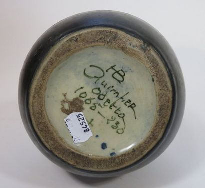 ODETTA - HB Quimper Vase bouteille en grès...