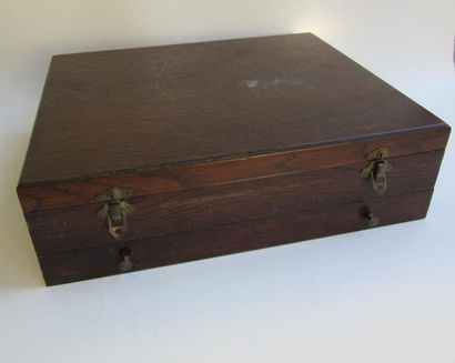 Ménagère (61 pièces) en argent doré. Modèle...