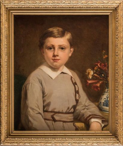 École belge de la fin du XIXe siècle Portrait...