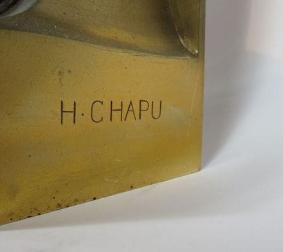 Henri CHAPU (1833-1891) La Pensée Bronze...
