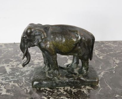 Alfred BARYE (1839-1882) Eléphant Bronze...