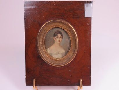 Maxime DAVID Femme aux anglaises, 1850 Miniature...