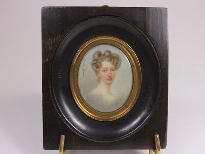 Amélie COSSARD Portrait de jeune femme Miniature...