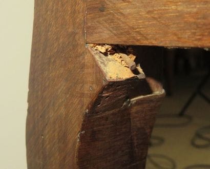 Bureau de pente en placage d’amarante en...