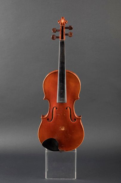 Lot de deux violons dont un ¾ français de...