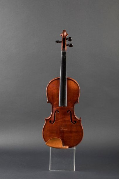 Lot de deux violons dont un ¾ français de...