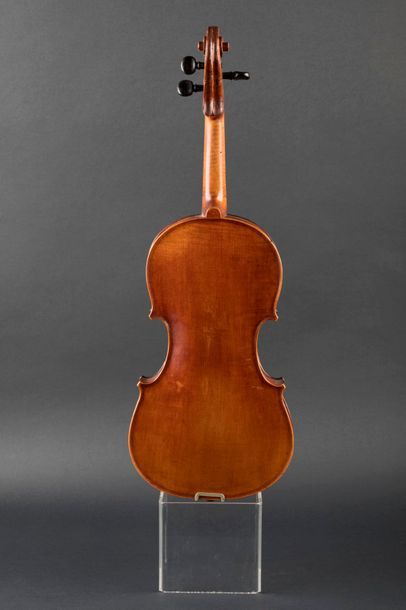 Lot de deux violons dont un ¾ français de...