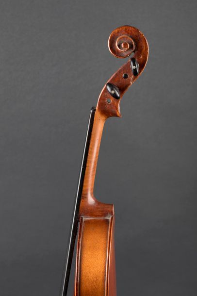 Lot de deux violons dont un ¾ français de...