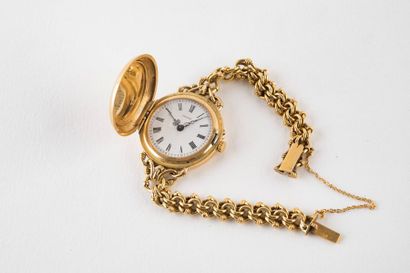 Montre de col en or 750 millièmes, transformé...