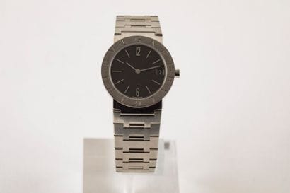 BULGARI vers 1989
Montre en acier, boîtier...
