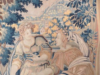 AUBUSSON
Tapisserie en laine figurant un...