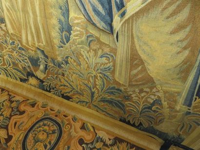 AUBUSSON
Tapisserie en laine figurant un...