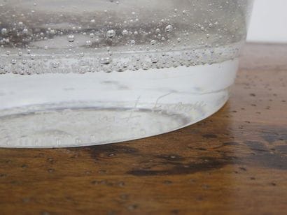 DAUM France
Grand vase en cristal bullé....