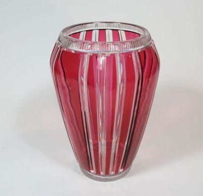 Cristal Nancy France
Grand vase à côtes en...