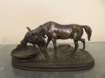 Pierre Jules MENE (1810-1879)
Jument et son...