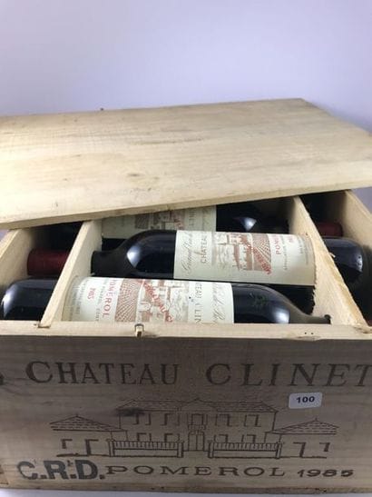 12 btls Château Clinet 1985 en CBO - Pom...