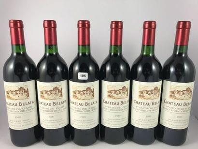 12 btls Château Belair 1989 en CBO - Sai...