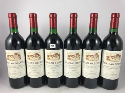 2 x 6 btls Château Belair 1989 en CBO - ...