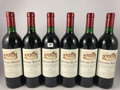 2 x 6 btls Château Belair 1989 en CBO - ...