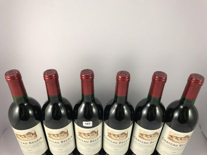 2 x 6 btls Château Belair 1989 en CBO - ...