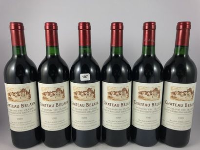 2 x 6 btls Château Belair 1989 en CBO - ...