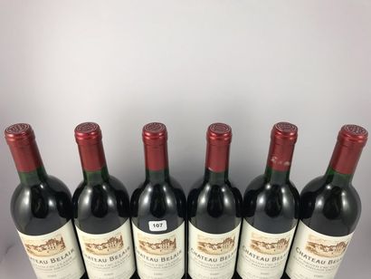 2 x 6 btls Château Belair 1989 en CBO - ...