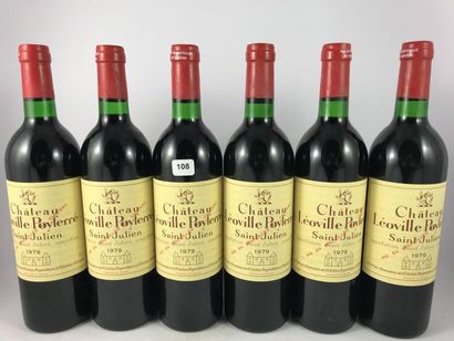 12 btls Château Léoville Poyferré 1979 en...