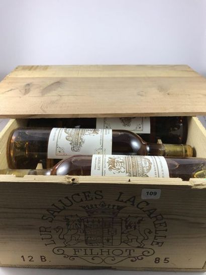 12 btls Château Filhot 1985 en CBO - Sauternes...