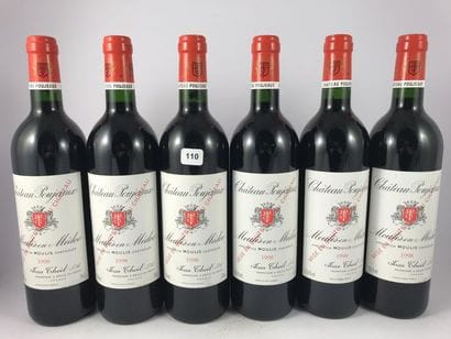 12 btls Château Poujeaux 1998 en CBO - M...