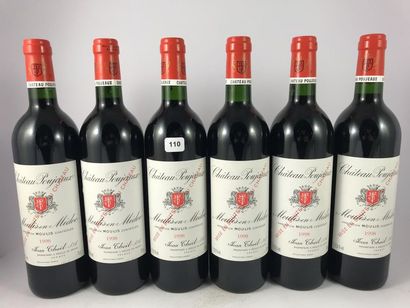 12 btls Château Poujeaux 1998 en CBO - M...