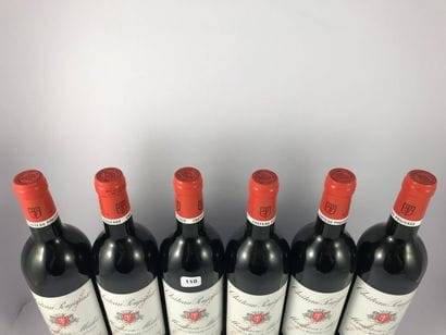 12 btls Château Poujeaux 1998 en CBO - M...