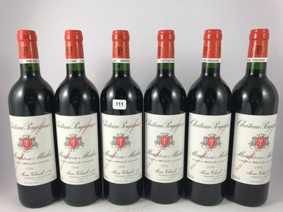 12 btls Château Poujeaux 1998 en CBO - M...