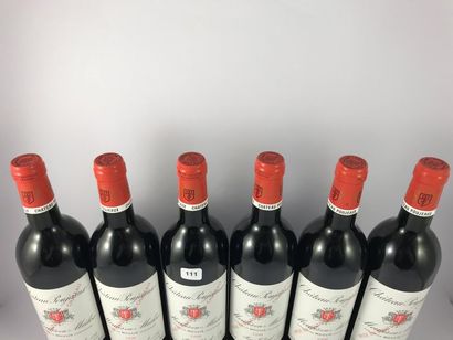 12 btls Château Poujeaux 1998 en CBO - M...