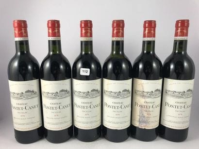 12 btls Château Pontet-Canet 1978 en CBO...