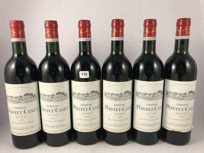 12 btls Château Pontet-Canet 1978 en CBO...