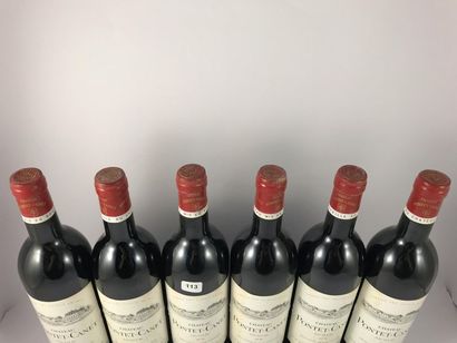 12 btls Château Pontet-Canet 1978 en CBO...
