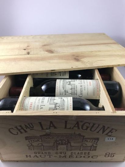 12 btls Château La Lagune 1985 en CBO - ...
