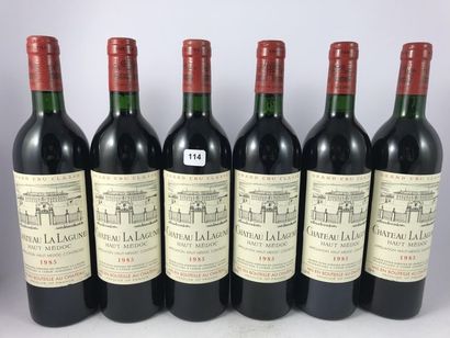 12 btls Château La Lagune 1985 en CBO - ...