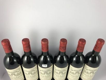 12 btls Château La Lagune 1985 en CBO - ...
