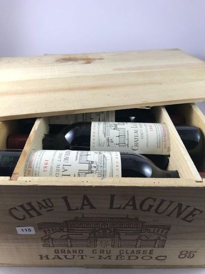 12 btls Château La Lagune 1985 en CBO - ...