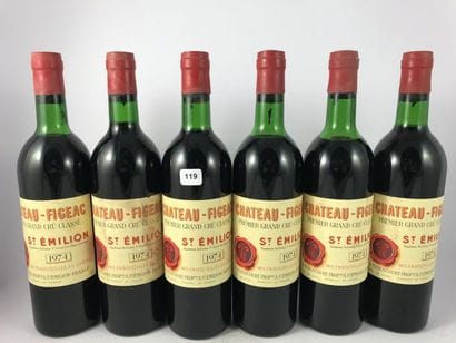 12 btls Château Figeac 1974 en CBO - Sai...