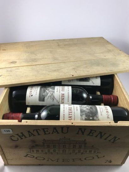 12 btls Château Nenin 1974 en CBO - Pome...