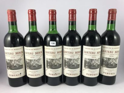 12 btls Château Nenin 1974 en CBO - Pome...