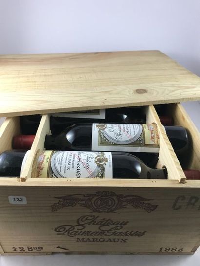 12 btls Château Rauzan-Gassies 1983 en CBO...