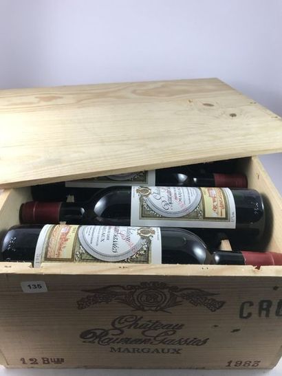 12 btls Château Rauzan-Gassies 1983 en CBO...