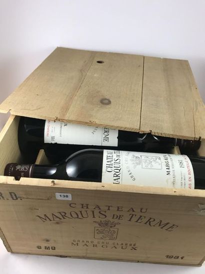 6 Magnums Marquis de Terme 1981 en CBO -...