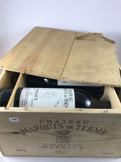 6 Magnums Marquis de Terme 1988 en CBO -...