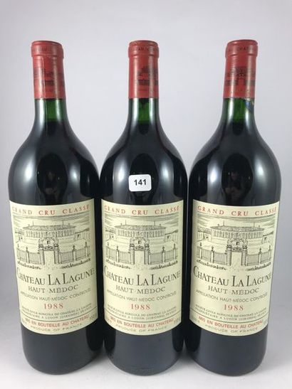 6 Magnums Château La Lagune 1988 en CBO -...