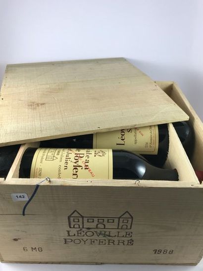 6 Magnum Château Léoville Poyferré 1988 en...