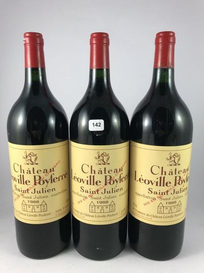 6 Magnum Château Léoville Poyferré 1988 en...
